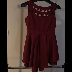 Burgundy Red Evening Dress